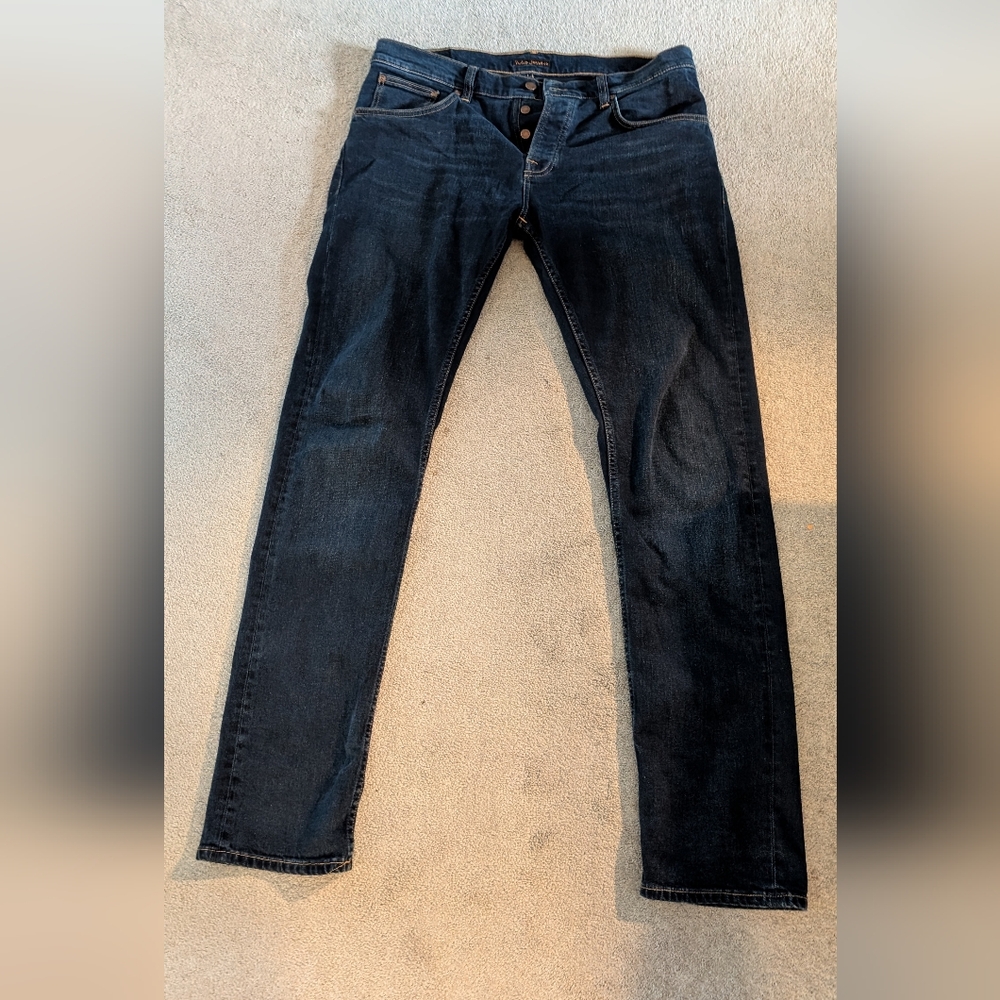 Nudie Jeans Deep Indigo Denim ( Grim Tim)
